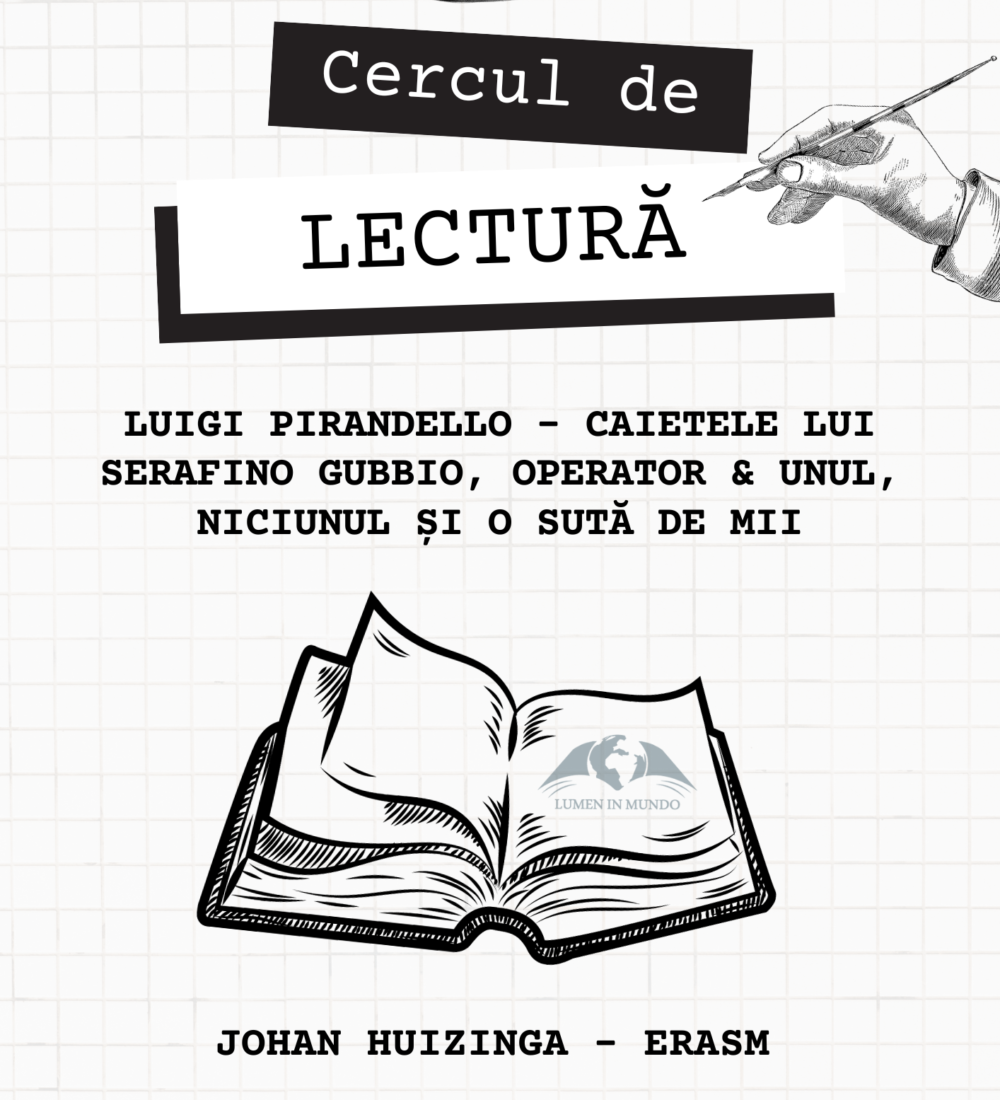 Cercul de lectură – Luigi Pirandello & Johan Huizinga (24.02.204) – Tomis Pub, Constanța